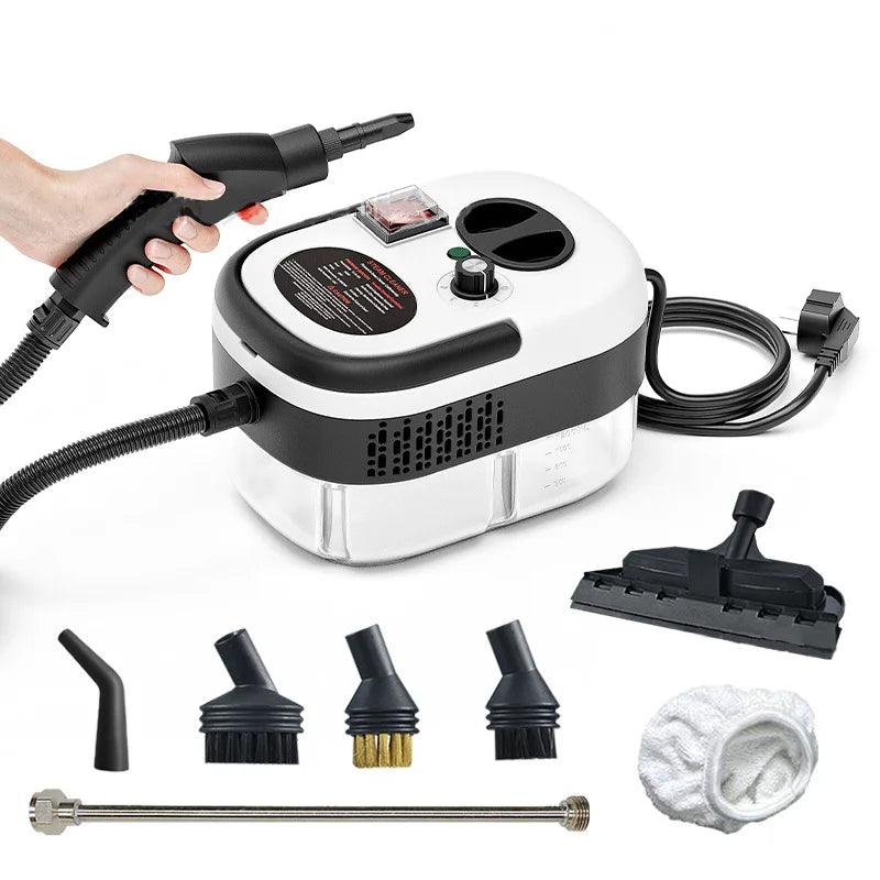 2500W High-Temperature Handheld Steam Cleaner – Multi-Purpose Cleaning for AC, Kitchen Hood, Car, Floors & More