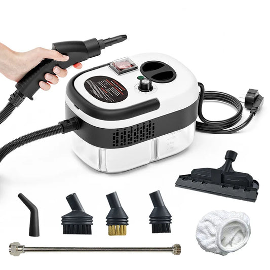 2500W High-Temperature Handheld Steam Cleaner – Multi-Purpose Cleaning for AC, Kitchen Hood, Car, Floors & More