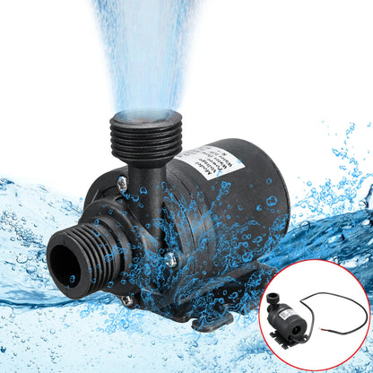 Ultra Quiet DC 12V/24V Brushless Submersible Water Pump for Aquarium, Pond, Fountain, Fish Tank