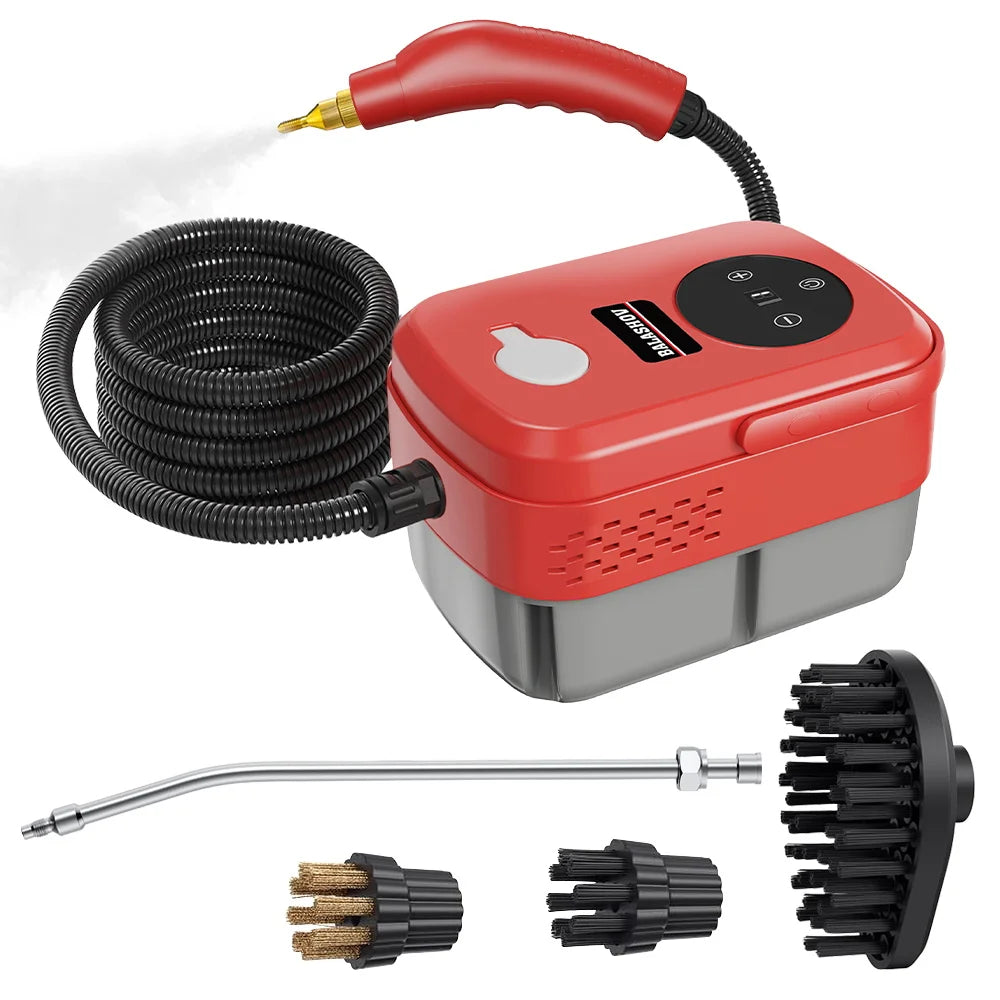 2500W High-Temperature Handheld Steam Cleaner – Multi-Purpose Cleaning for AC, Kitchen Hood, Car, Floors & More
