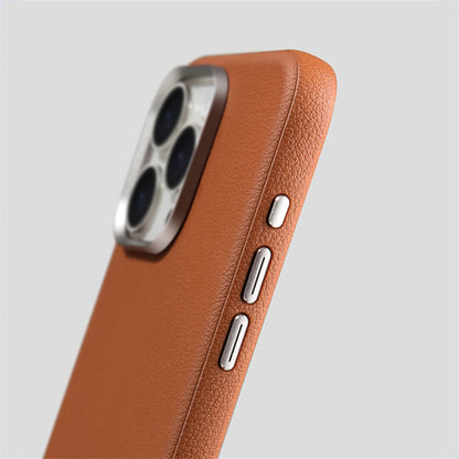 Luxury Business PU Leather MagSafe Case for iPhone 16/15/14 Pro Max