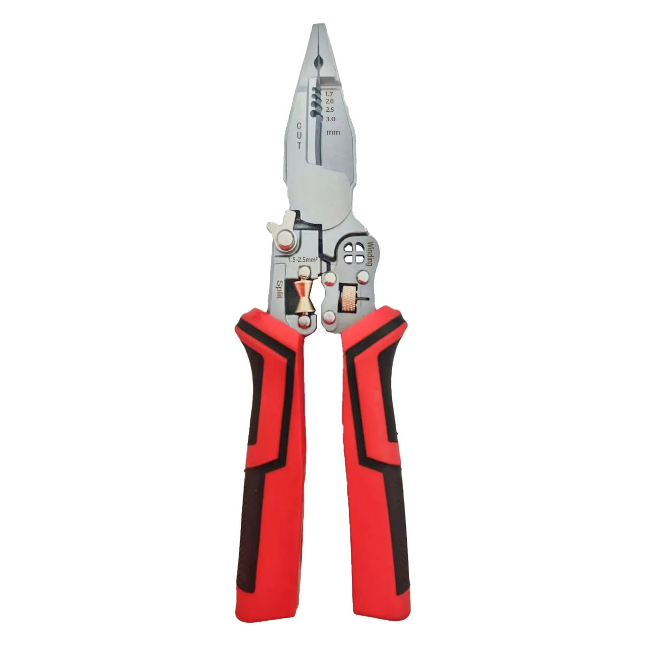 9-In-1 Stripping Pliers with Voltage Tester Versatile Wire Stripping Pliers With Electricity Measurement Cutting Crimping Pliers