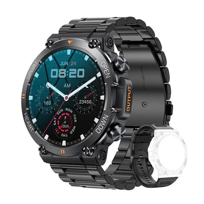 MD56 Smart Watch for Men – 1.39" HD Display, Bluetooth Calling, Fitness Tracker with Heart Rate Monitor, 400mAh, Android & iOS Compatible