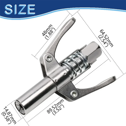 10000PSI Grease Gun Coupler NPTI/8 Oil Pump Quick Release Grease Nozzle Injector Lubricating Oil Grease Gun Car Auto Repair Tool
