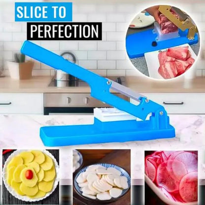 Multi Functional Desktop Slicer for Manual Frozen Meat Fat Beef Roll Cutting Machine Fruit Vegetable Simple Slicer Kitchen Tool