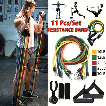 Portable Sport Rubber Resistance Bands for Fitness: Elastic Pull-Up Bands for Gym Exercise Training