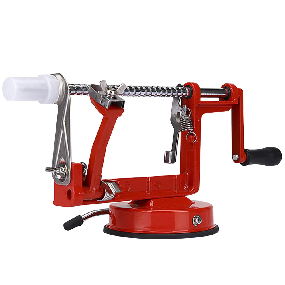 3 in 1 Hand-cranked Fruit Peeler Stainless Steel Potato Apple Peeling Machine with Suction Base for Household Kitchen Gadget