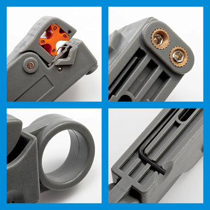 Insulated Wire Stripping Pliers – Stainless Steel Cable Stripper with Hex Wrench Accessory