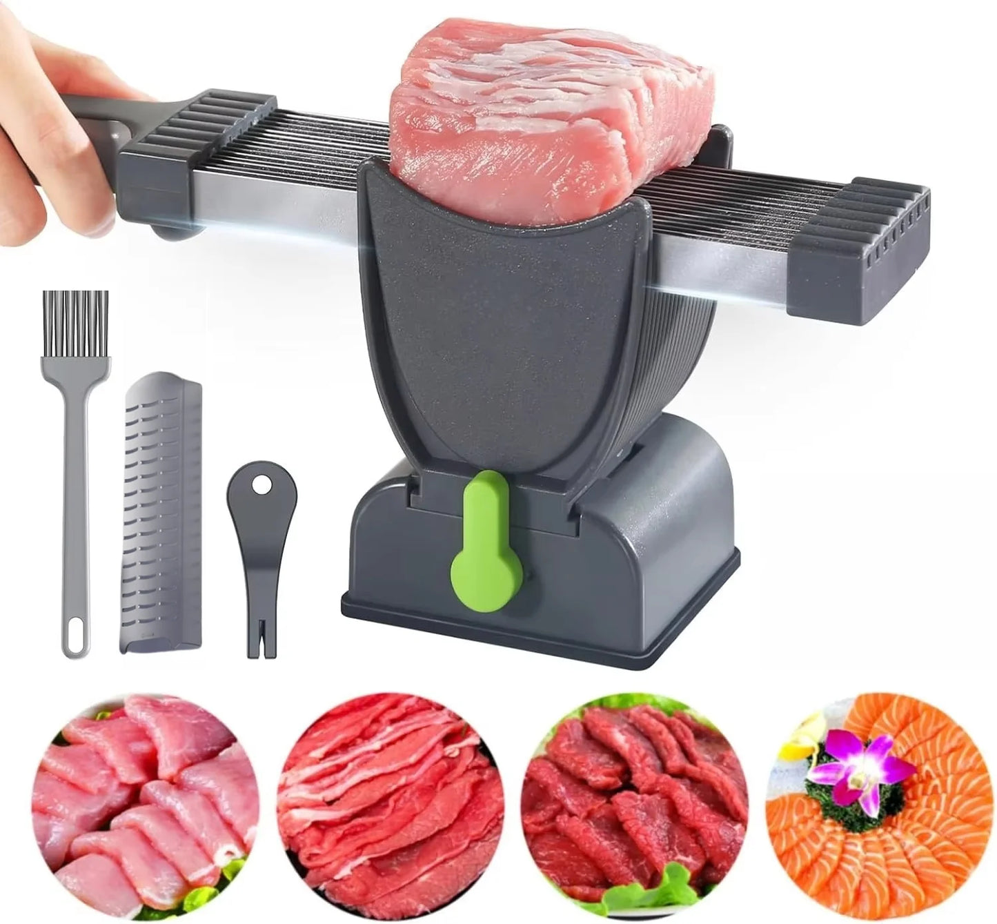 Fresh Meat Slicer Cleaver Kitchen Knife Set For Meat Slicing Shredding, Manual Meat Cutter Food Slicer For Home Cooking BBQ