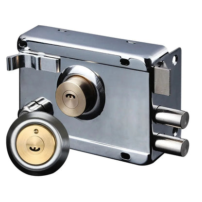 Smooth Lock Antique Front Door Padlock – Heavy-Duty Universal Gear Lock with Key
