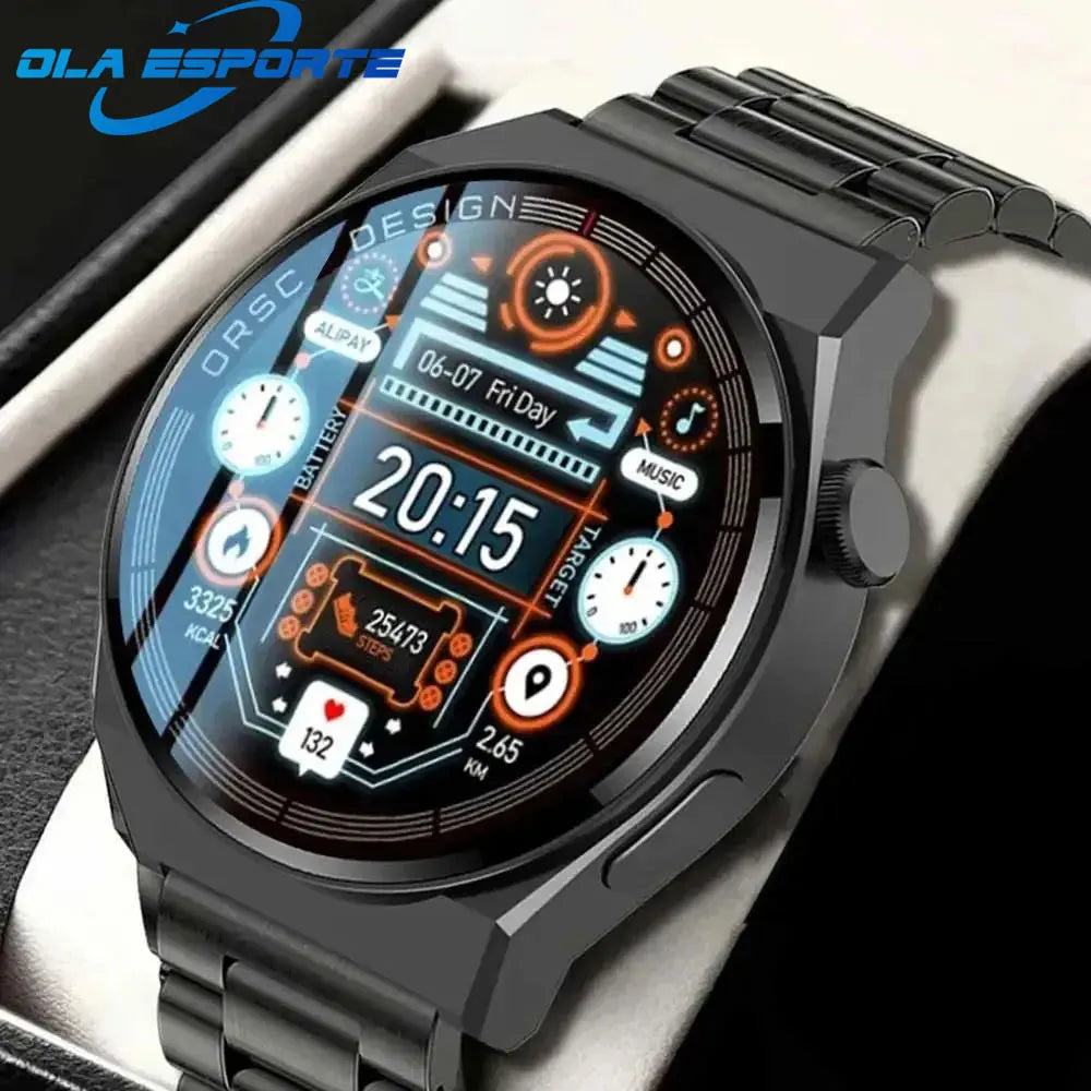 Ola Esporte For GT3 Pro Smart Watch Men 390*390 HD Screen Heart Rate Bluetooth Calls IP67 Waterproof Sport SmartWatch  DIY Faces