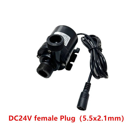 Ultra Quiet DC 12V/24V Brushless Submersible Water Pump for Aquarium, Pond, Fountain, Fish Tank