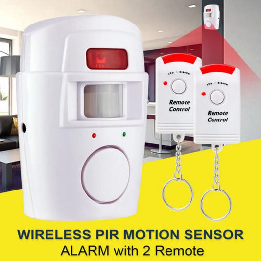Wireless Motion Sensor Alarm – Indoor/Outdoor Security Detector with Remote Control for Home & Garage