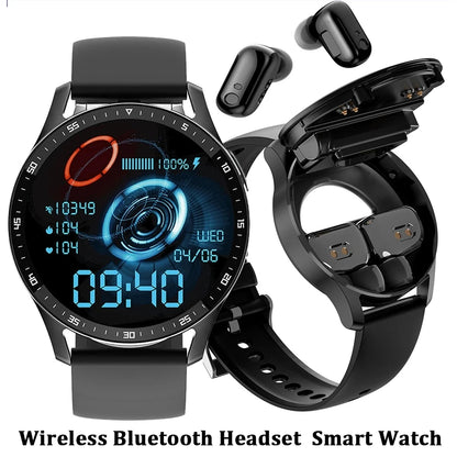 X7 2-in-1 Smart Watch & Earbuds: TWS Bluetooth Earphones with Heart Rate & Blood Pressure Monitor for Fitness Enthusiasts