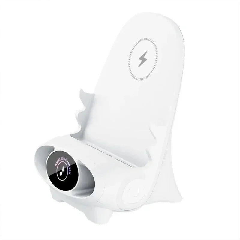 Magnetic Wireless Charger Fast Charging Type C Stand Holder Unique Mini Chair Shape Tablet Phone Fast Charger Desktop Station