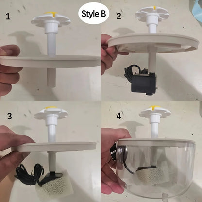 1L USB Electric Pet Water Fountain – Automatic Cat Drinking Bowl with Filter, Silent Dispenser for Cats & Small Pets