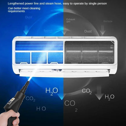 2500W High-Temperature Handheld Steam Cleaner – Multi-Purpose Cleaning for AC, Kitchen Hood, Car, Floors & More