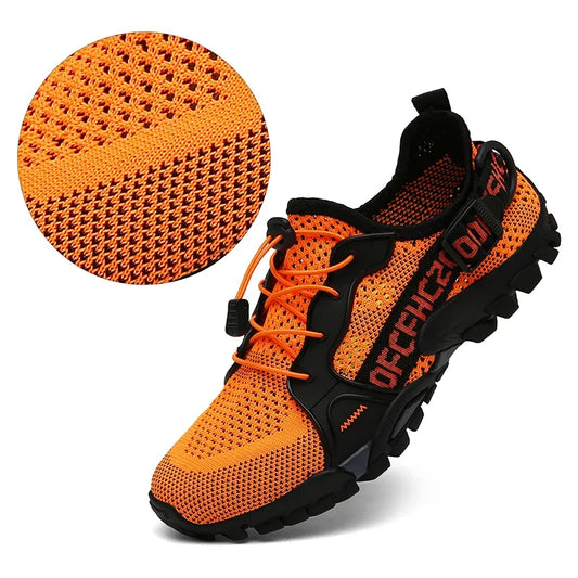 Men's Shoes Summer Breathable Mesh Outdoor Non-slip Light Walking Casual Trekking Sneakers Beach Wading Shoes Unisex Women