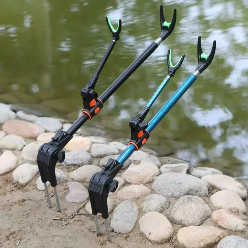 Thickened Telescopic Fishing Rod Holder – Dual Purpose Stainless Steel Bracket