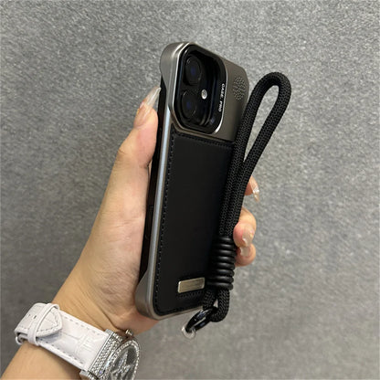 Luxury Leather Plating Frameless Phone Case For iPhone 15 16 Pro Max 14 13 12 11