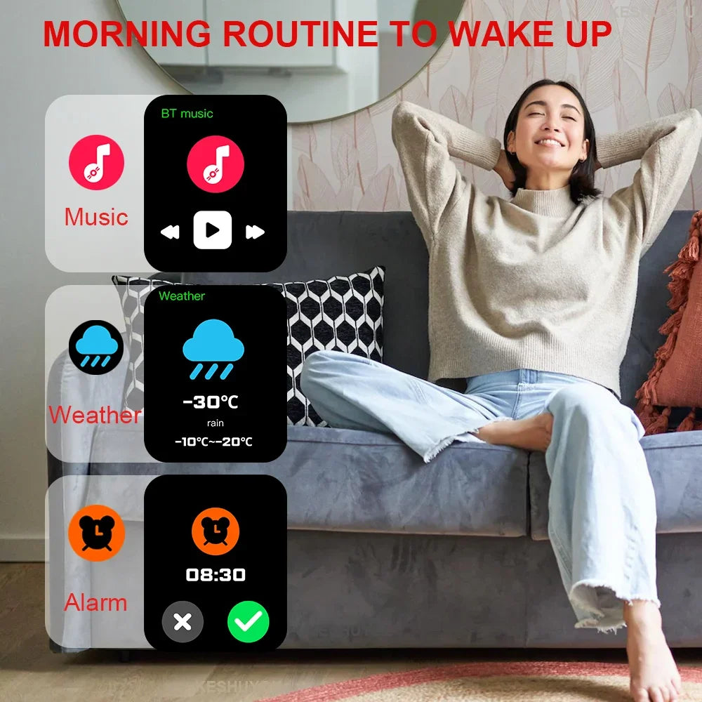 H9 Pro MAX Smart Watch – 2.01" HD Display, Bluetooth Calling, Message Alerts, Multi-Sport Modes, Smartwatch for Men & Women