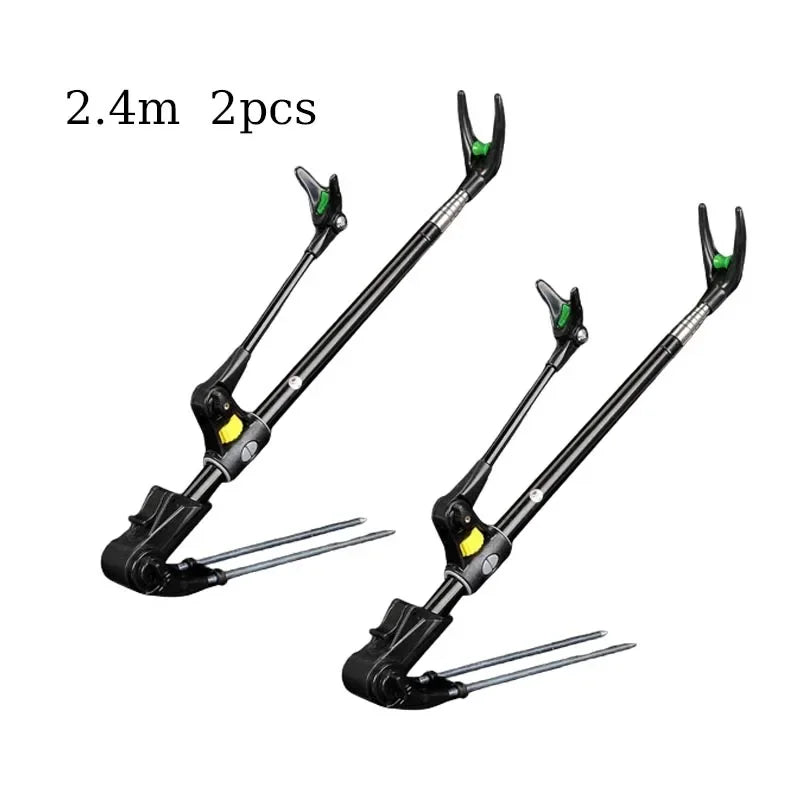 Thickened Telescopic Fishing Rod Holder – Dual Purpose Stainless Steel Bracket