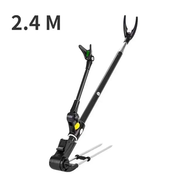 Thickened Telescopic Fishing Rod Holder – Dual Purpose Stainless Steel Bracket