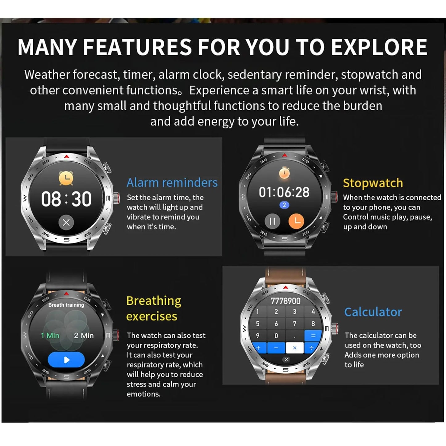 2-in-1 Smart Watch with TWS Bluetooth Earphones – HiFi 9D Sound, Bluetooth Calling, Sports Fitness Tracker for Men & Women