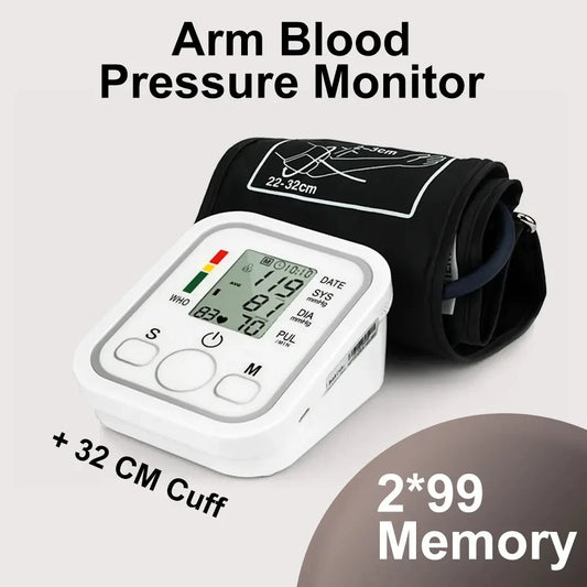 Automatic Arm Blood Pressure Monitor – Digital Tonometer, Portable Medical BP & Heart Rate Monitor Equipment          Ask ChatGPT