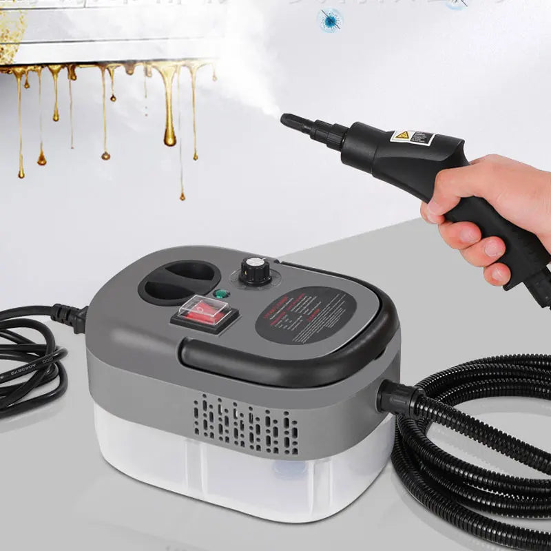 2500W High-Temperature Handheld Steam Cleaner – Multi-Purpose Cleaning for AC, Kitchen Hood, Car, Floors & More