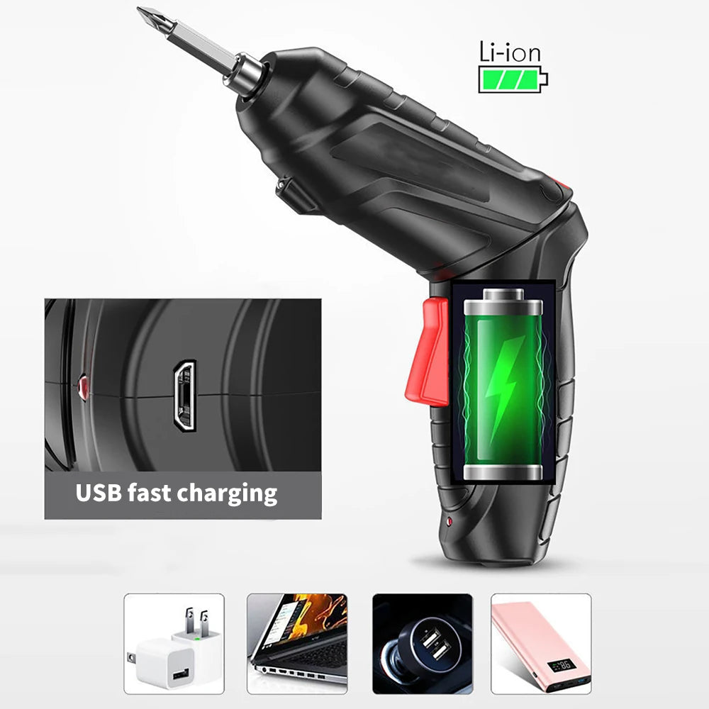 3.6v Power Tools Household Maintenance Repair 500mAh Lithium Battery Mini Household Electric Drill Rotated Cordless Screwdriver