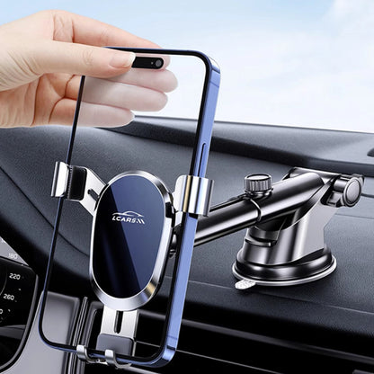 New Suction Cup Type Car Mobile Phone Holder Card Buckle Gravity Support Automatic Clamping Navigation Special Bracket