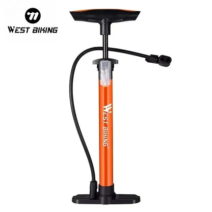 WEST BIKING 160PSI High-Pressure Bicycle Floor Pump – Schrader & Presta Valve for Bike, Ball, Motorcycle, Car Tires