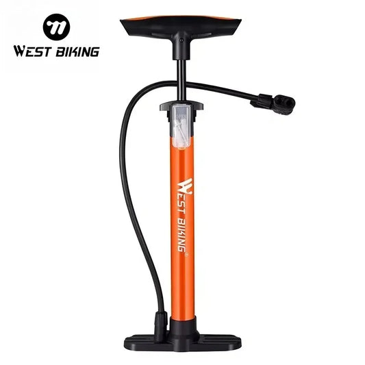 WEST BIKING 160PSI High-Pressure Bicycle Floor Pump – Schrader & Presta Valve for Bike, Ball, Motorcycle, Car Tires