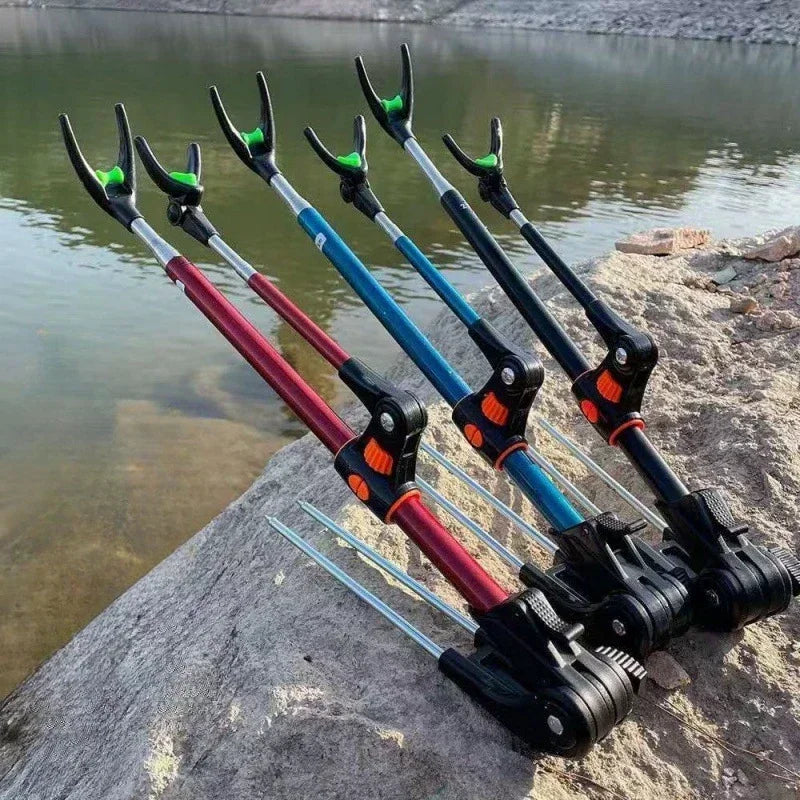 Thickened Telescopic Fishing Rod Holder – Dual Purpose Stainless Steel Bracket