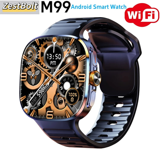 M99 5G Cellular Smartwatch – Android Smart Watch with 190° Rotating Camera, NFC, Compass, IP67 Waterproof & Google Play Store