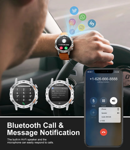 1.39" Bluetooth Call Smart Watch - Sport & Health Tracker for Android/iOS