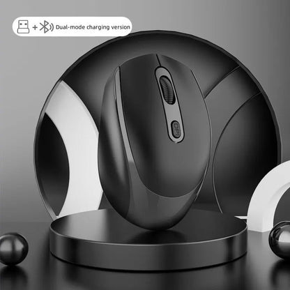 Wireless Silent Mouse – Bluetooth & 2.4G Dual Mode, Mute Design, Portable Optical Mouse for Laptop, PC, Gaming & Office Use