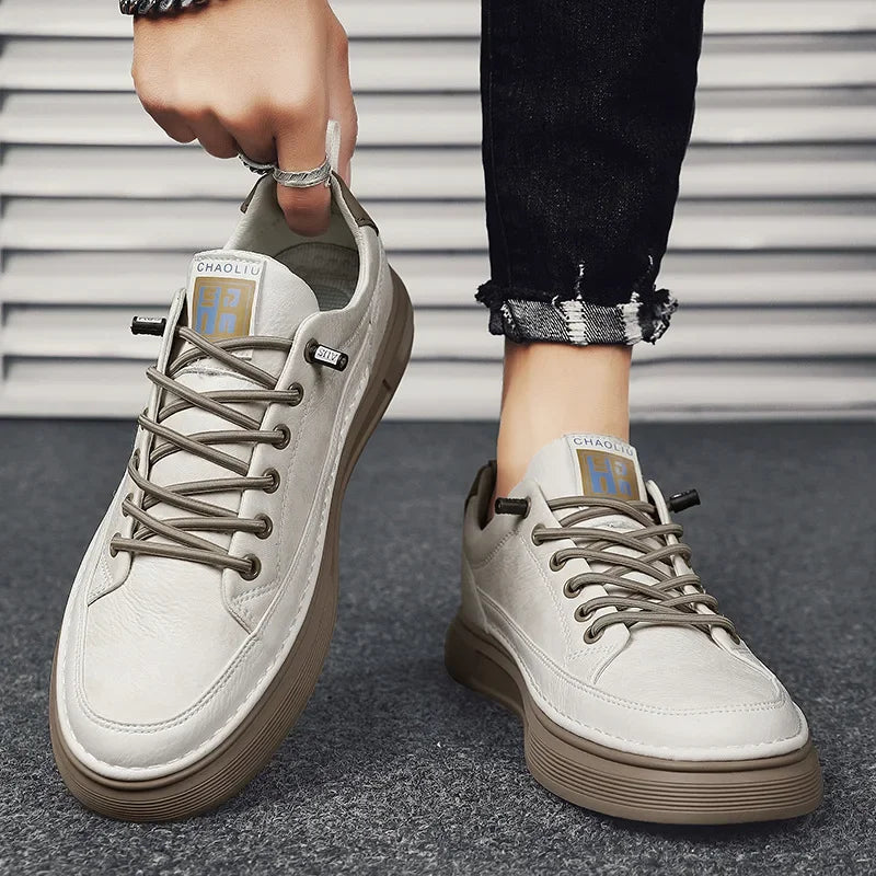 Mens Shoes Casual Platform Leather Chef's Loafers Fashion Summer Sneakers Outdoor Driving Tennis Running Luxury Trainers 2023