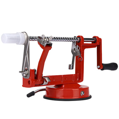 3 in 1 Hand-cranked Fruit Peeler Stainless Steel Potato Apple Peeling Machine with Suction Base for Household Kitchen Gadget