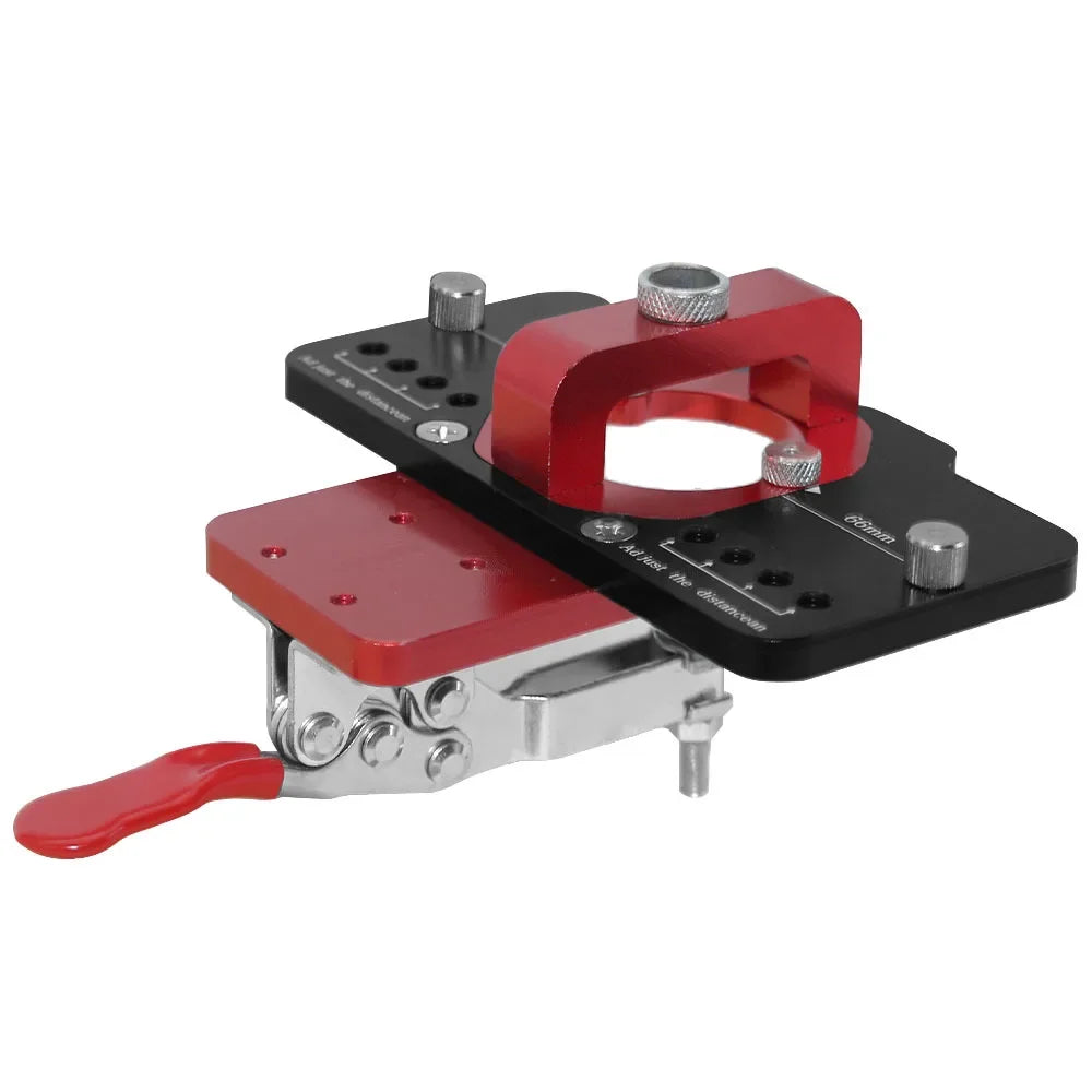 35mm Hinge Boring Jig – Hole Drilling Guide Locator with Fixture for Cabinet & Door Installation