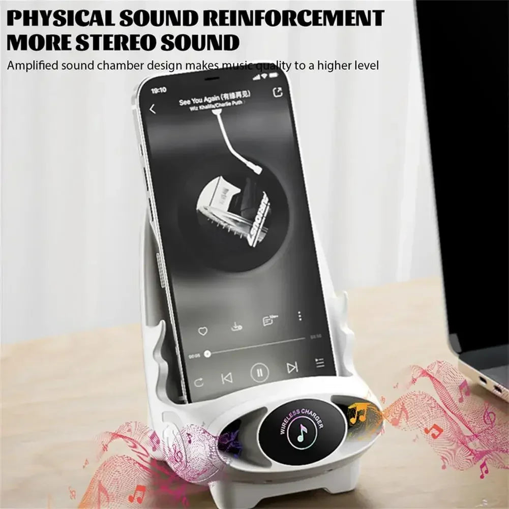 Magnetic Wireless Charger Fast Charging Type C Stand Holder Unique Mini Chair Shape Tablet Phone Fast Charger Desktop Station