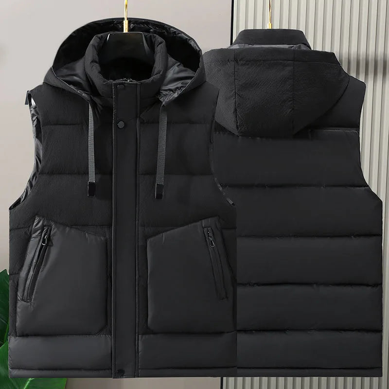 Plus Size 145kg Autumn Winter 8XL Large Size Vests 7XL 6XL Loose Sleeveless Jackets