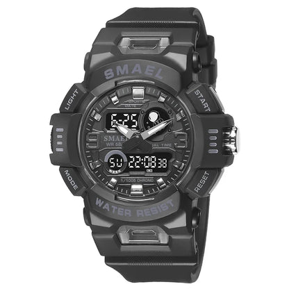SMAEL8063 Digital Watch LED 50m Waterproof Military Wristwatch Male Clocks Mens Watches  Stopwatches Alarm Clock Sport Watches