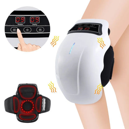 Wireless Heated Knee Massager with Vibration & Constant Temperature - Electric Heating Pad with Wormwood for Ultimate Comfort