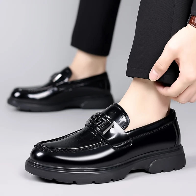 WAERTA Male Coiffeur Shoes Outdoor Fashion Men Slip on Casual Shoes Quality Leather Classic Male Business Loafers Men Moccasins