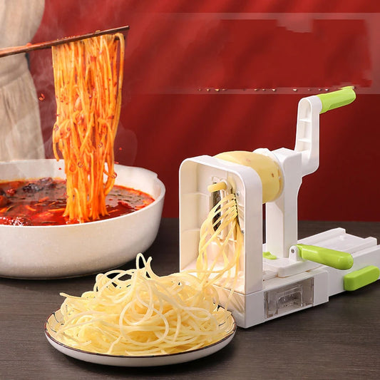 Potato Noodle Maker Stainless Steel Vegetable Spiralizer Multifunctional Vegetable Salad Slicer Fruit Graters