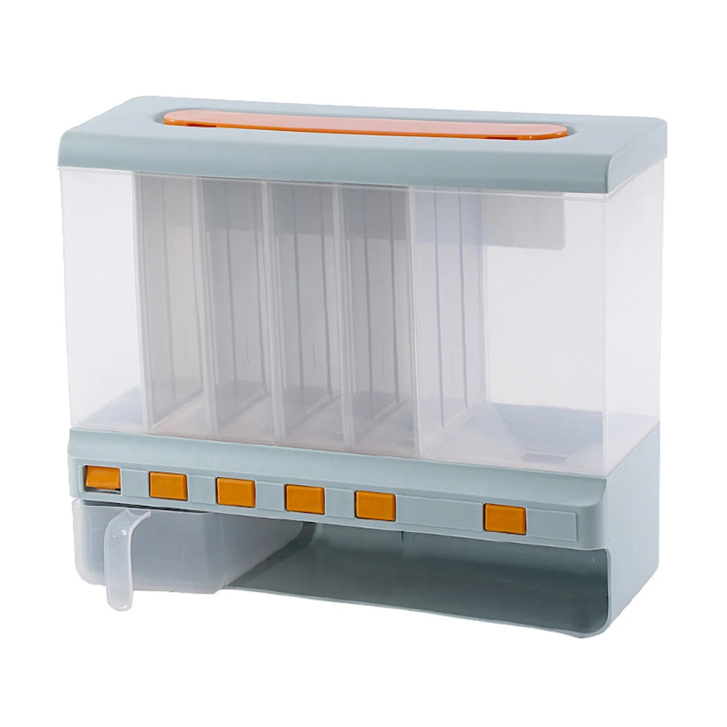 Multifunctional Rotating Food Storage Box With Lid Moisture Insect Proof Grain Organizer Moisture Proof Separat Rice Bucket