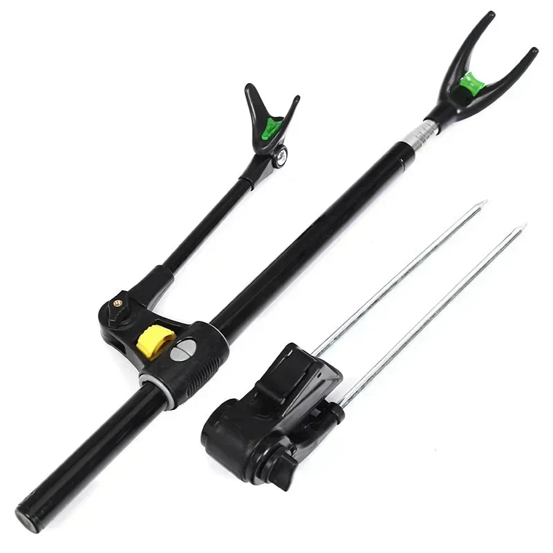 Thickened Telescopic Fishing Rod Holder – Dual Purpose Stainless Steel Bracket
