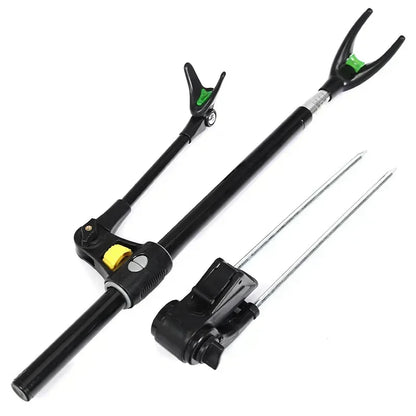 Thickened Telescopic Fishing Rod Holder – Dual Purpose Stainless Steel Bracket